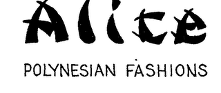 ALICE POLYNESIAN FASHIONS logo