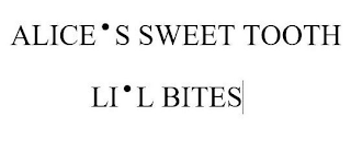 ALICE'S SWEET TOOTH LI'L BITES logo