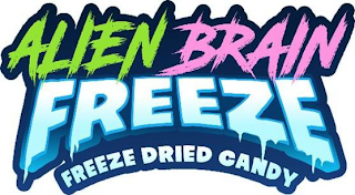 ALIEN BRAIN FREEZE FREEZE DRIED CANDY logo