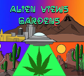 ALIEN VIEWS GARDENS A logo