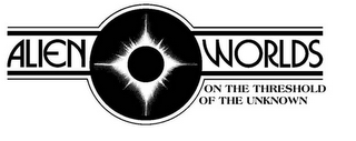 ALIEN WORLDS ON THE THRESHOLD OF THE UNKNOWN logo