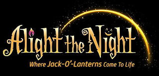 ALIGHT THE NIGHT WHERE JACK-O'-LANTERNS COME TO LIFE logo