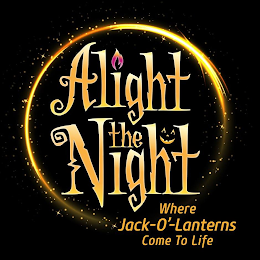 ALIGHT THE NIGHT WHERE JACK-O'-LANTERNS COME TO LIFE logo