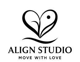ALIGN STUDIO MOVE WITH LOVE logo