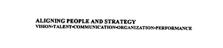 ALIGNING PEOPLE AND STRATEGY VISION TALENT COMMUNICATION ORGANIZATION PERFORMANCE logo