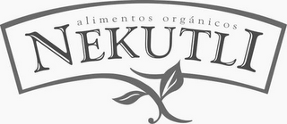 ALIMENTOS ORGANICOS NEKUTLI logo