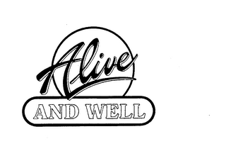 ALIVE AND WELL logo