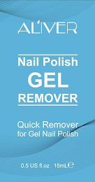 AL'IVER NAIL POLISH GEL REMOVER QUICK REMOVER FOR GEL NAIL POLISH 0.5 US FL.OZ 15MLE logo