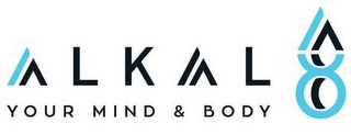 ALKAL 8 YOUR MIND AND BODY logo