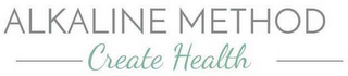 ALKALINE METHOD CREATE HEALTH logo
