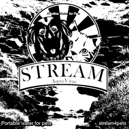 ALKALINE WATER FOR PETS STREAM AQUA VITAE STREAM4PETS PORTABLE WATER FOR PETS logo