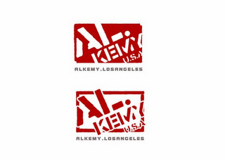 ALKEMY U.S.A. ALKEMY.LOSANGELES logo