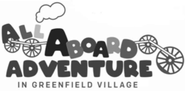 ALL ABOARD ADVENTURE IN GREENFIELD VILLAGE logo