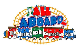ALL ABOARD THE MUSIC & MATH CONNECTION.COM logo