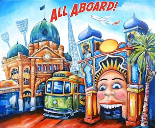 ALL ABOARD! TRIFON 98 1955 BROUGHTON. logo