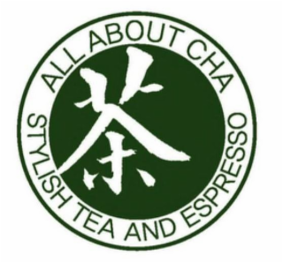 ALL ABOUT CHA STYLISH TEA AND ESPRESSO logo