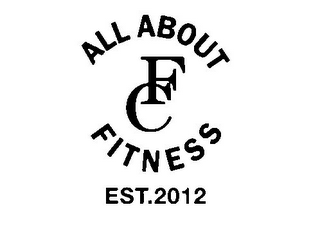 ALL ABOUT FITNESS FC EST. 2012 logo