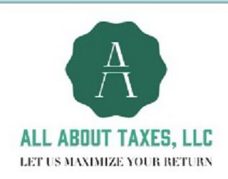 ALL ABOUT TAXES, LLC LET US MAXIMIZE YOUR RETURN logo