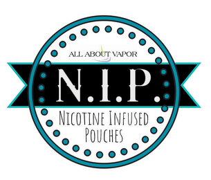 ALL ABOUT VAPOR N.I.P. NICOTINE INFUSED POUCHES logo
