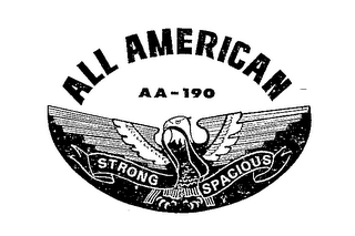 ALL AMERICAN AA-190 STRONG SPACIOUS logo