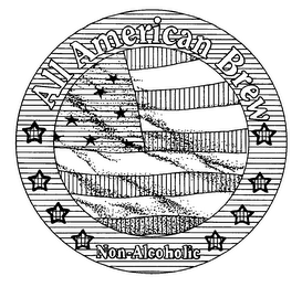 ALL AMERICAN BREW NON-ALCOHOLIC logo