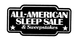 ALL-AMERICAN SLEEP SALE & SWEEPSTAKES logo