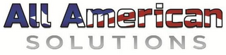 ALL AMERICAN SOLUTIONS logo