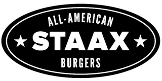 ALL-AMERICAN * STAAX * BURGERS logo