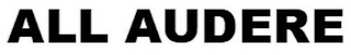 ALL AUDERE logo