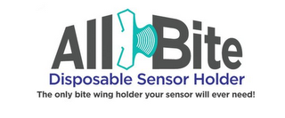 ALL BITE DISPOSABLE SENSOR HOLDER THE ONLY BITE WING HOLDER YOUR SENSOR WILL EVER NEED! logo