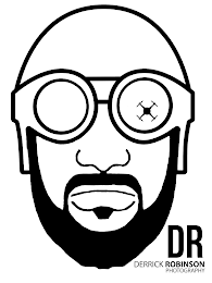 ALL BLACK AND ALL WHITE LOGO WITH MY SIGNATURE DR logo