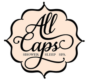 ALL CAPS SHOWER SLEEP SPA logo
