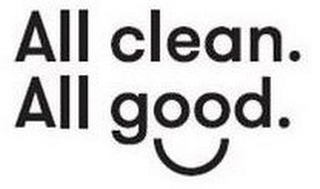 ALL CLEAN. ALL GOOD. logo