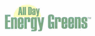 ALL DAY ENERGY GREENS logo