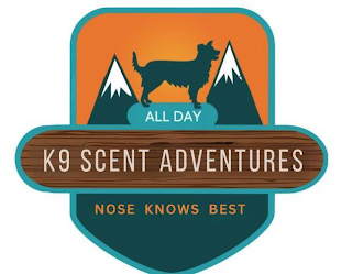 ALL DAY K9 SCENT ADVENTURES NOSE KNOWS BEST logo