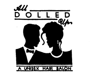 ALL DOLLED UP A UNISEX HAIR SALON logo