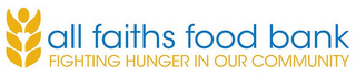 ALL FAITHS FOOD BANK FIGHTING HUNGER IN OUR COMMUNITY logo