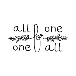 ALL FOR ONE ONE FOR ALL logo