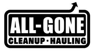 ALL-GONE CLEANUP · HAULING logo