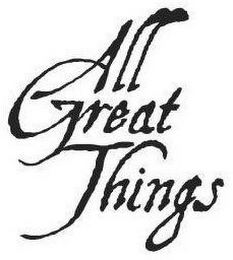 ALL GREAT THINGS logo