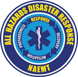 ALL HAZARDS DISASTER RESPONSE NAEMT PREPAREDNESS RESPONSE RECOVERY MITIGATION logo