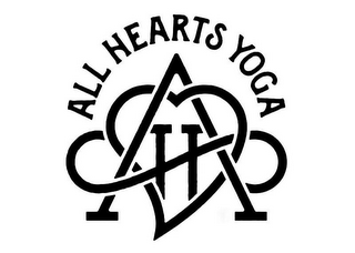 ALL HEARTS YOGA AH logo