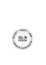 ALL IN 1 DESIGN FAUCET VANITY SINK GRANITE COUNTERTOP logo