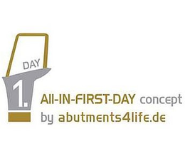ALL-IN-FIRST-DAY CONCEPT BY ABUTMENTS4LIFE.DE 1. DAY logo