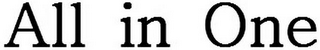ALL IN ONE logo