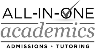 ALL-IN-ONE ACADEMICS ADMISSIONS · TUTORING logo
