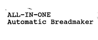 ALL-IN-ONE AUTOMATIC BREADMAKER logo
