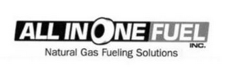ALL IN ONE FUEL INC. NATURAL GAS FUELINGSOLUTIONS logo