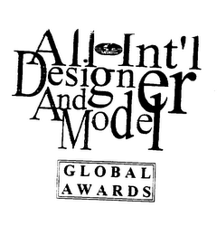 ALL INT'L DESIGNER AND MODEL GLOBAL AWARDS logo