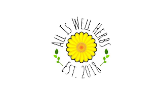 ALL IS WELL HERBS EST.2018 logo